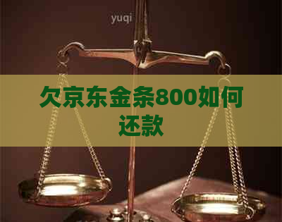 欠京东金条800如何还款