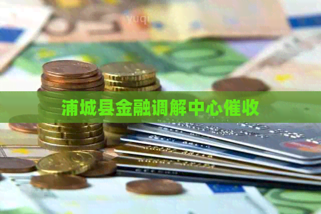 浦城县金融调解中心