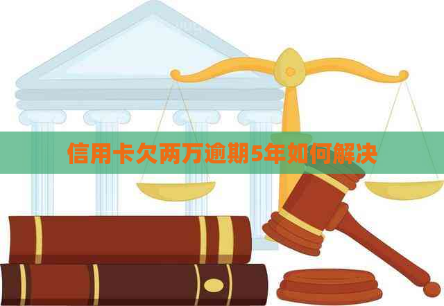 信用卡欠两万逾期5年如何解决
