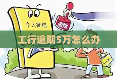 工行逾期5万怎么办