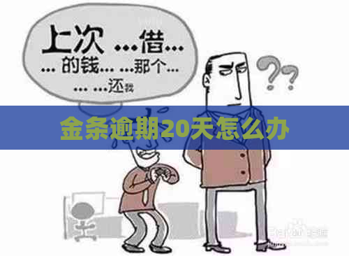 金条逾期20天怎么办