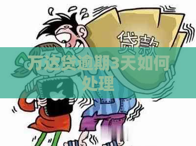 万达贷逾期3天如何处理