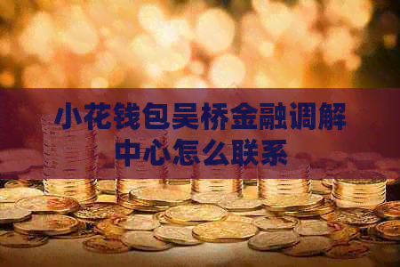 小花钱包吴桥金融调解中心怎么联系
