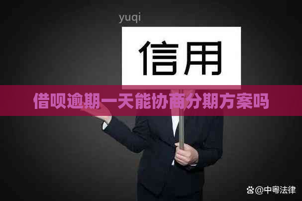 信用卡逾期一天能协商分期方案吗