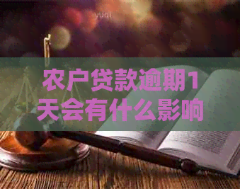 农户贷款逾期1天会有什么影响