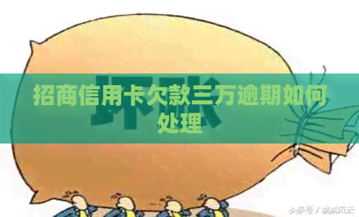 招商信用卡欠款三万逾期如何处理