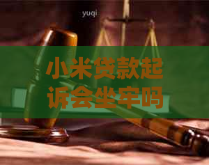 小米贷款起诉会坐牢吗