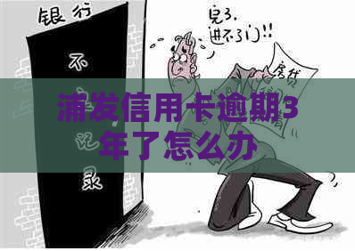 浦发信用卡逾期3年了怎么办