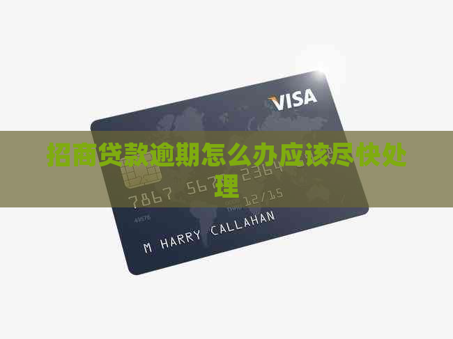 招商贷款逾期怎么办应该尽快处理
