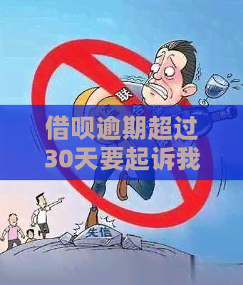 信用卡逾期超过30天要起诉我