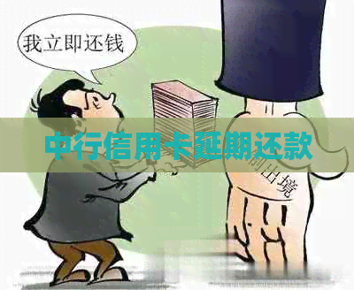 中行信用卡延期还款
