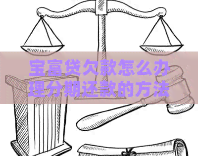 宝富贷欠款怎么办理分期还款的方法