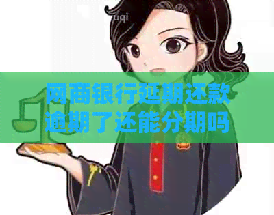 白条银行延期还款逾期了还能分期吗
