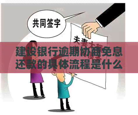 建设银行逾期协商免息还款的具体流程是什么