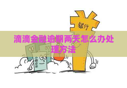 滴滴金融逾期两天怎么办处理方法