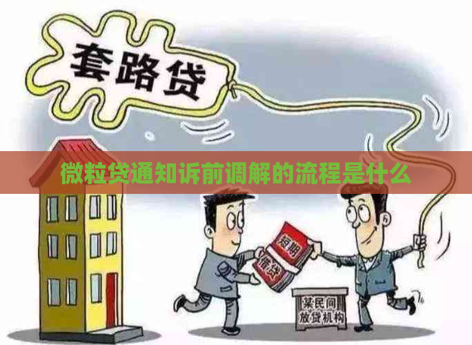 微粒贷通知诉前调解的流程是什么