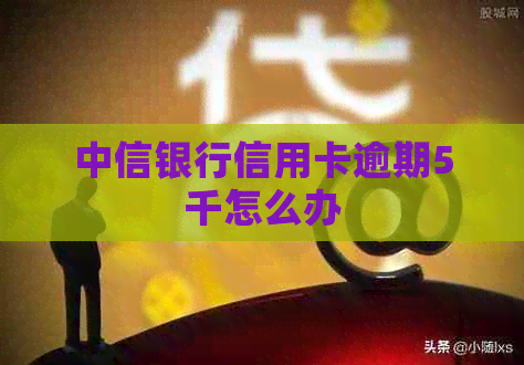 中信银行信用卡逾期5千怎么办