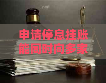 申请停息挂账能同时向多家银行申请吗