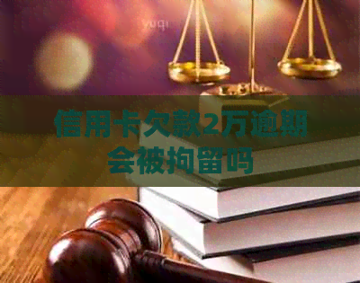 信用卡欠款2万逾期会被拘留吗