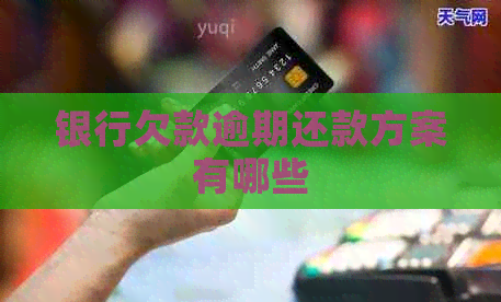 银行欠款逾期还款方案有哪些