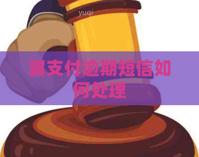翼支付逾期短信如何处理
