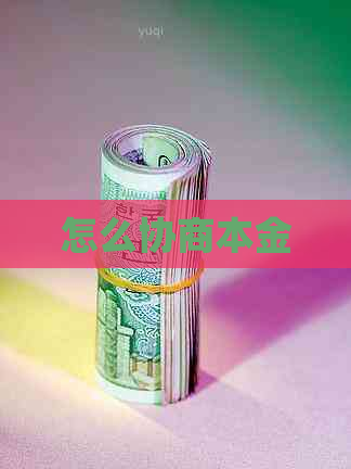 怎么协商本金