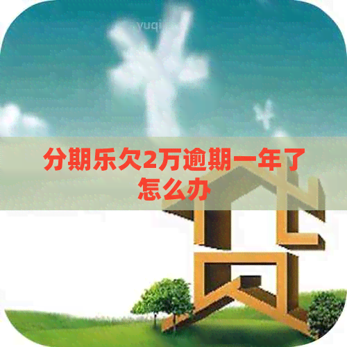 欠2万逾期一年了怎么办