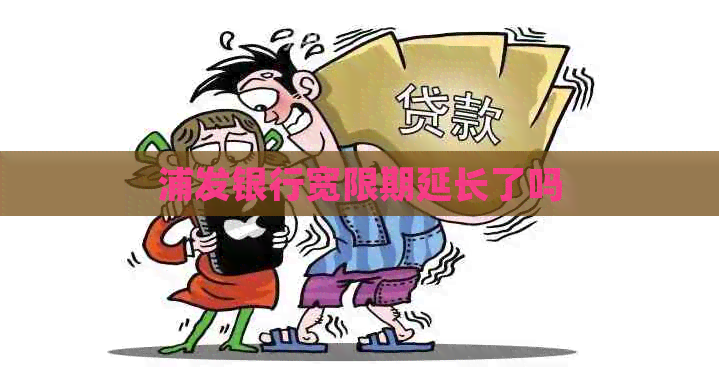 浦发银行宽限期延长了吗