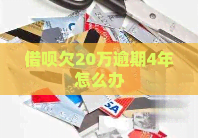 信用卡欠20万逾期4年怎么办