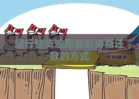 建行快贷逾期能否协商还款的方式