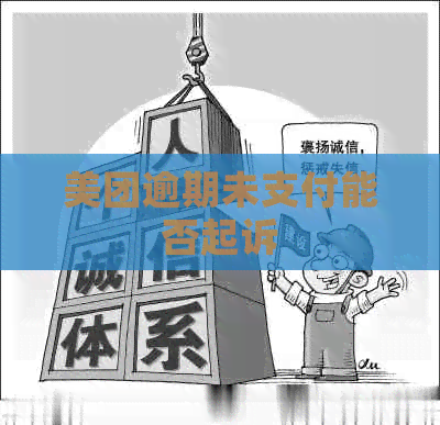 美团逾期未支付能否起诉