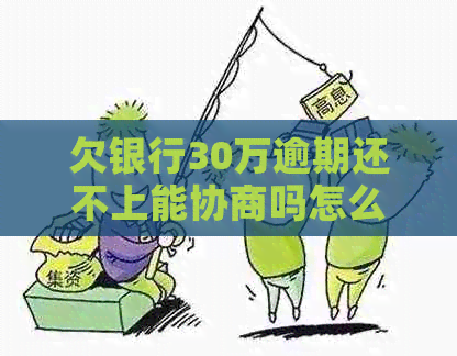 欠银行30万逾期还不上能协商吗怎么办