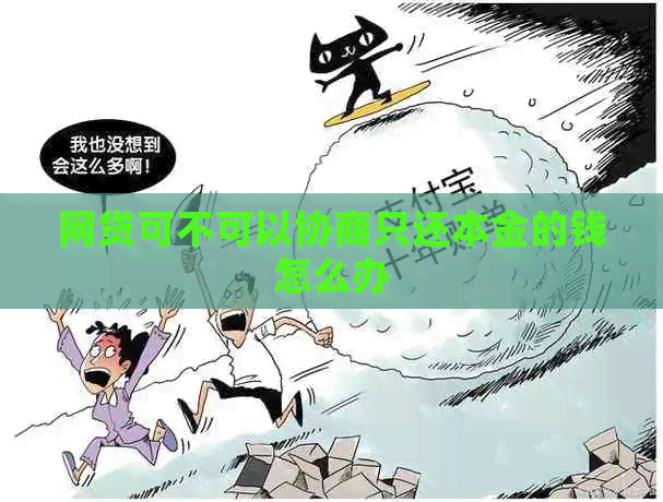 网贷可不可以协商只还本金的钱怎么办