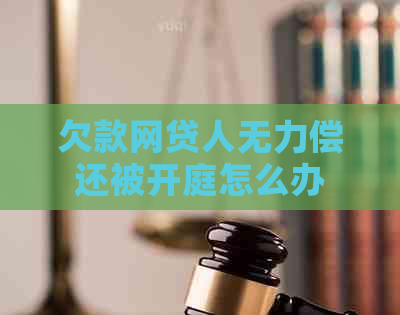 欠款网贷人无力偿还被开庭怎么办