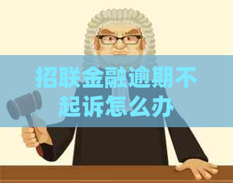 招联金融逾期不起诉怎么办