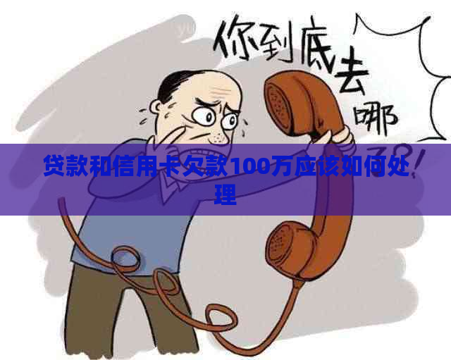 贷款和信用卡欠款100万应该如何处理