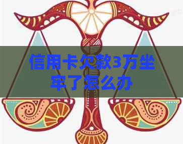 信用卡欠款3万坐牢了怎么办