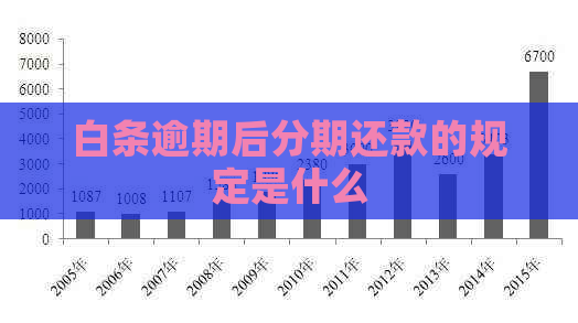 白条逾期后分期还款的规定是什么
