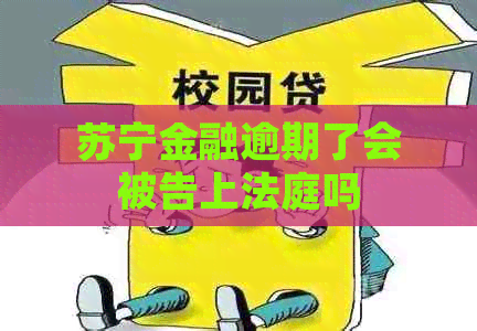 苏宁金融逾期了会被告上法庭吗