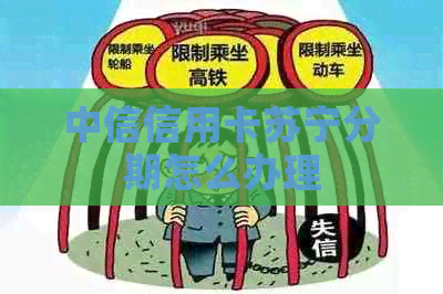 中信信用卡苏宁分期怎么办理