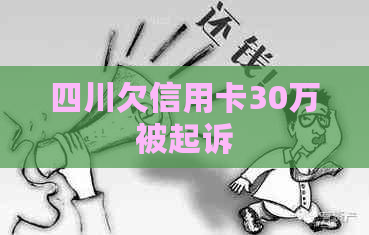 四川欠信用卡30万被起诉