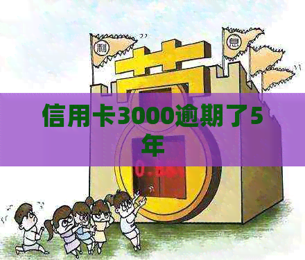 信用卡3000逾期了5年