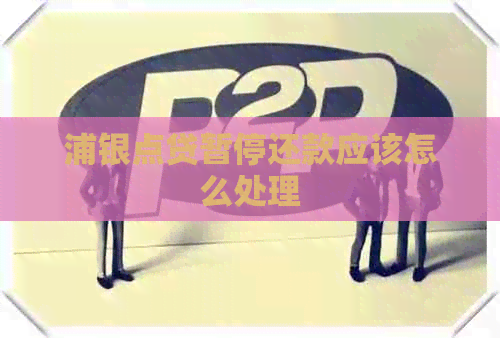浦银点贷暂停还款应该怎么处理