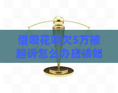 信用卡白条欠5万被起诉怎么办应该如何处理