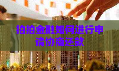 拍拍金融如何进行申请协商还款