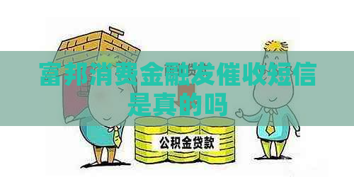 富邦消费金融发短信是真的吗