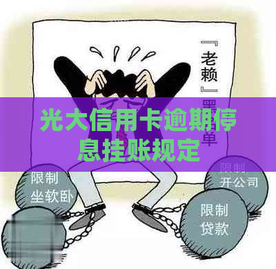 光大信用卡逾期停息挂账规定