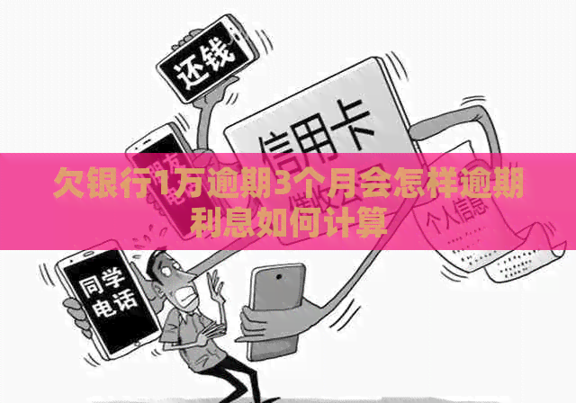 欠银行1万逾期3个月会怎样逾期利息如何计算