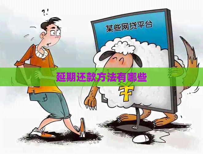 延期还款方法有哪些