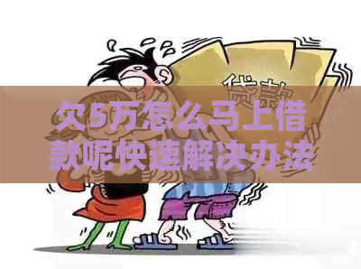欠5万怎么马上借款呢快速解决办法